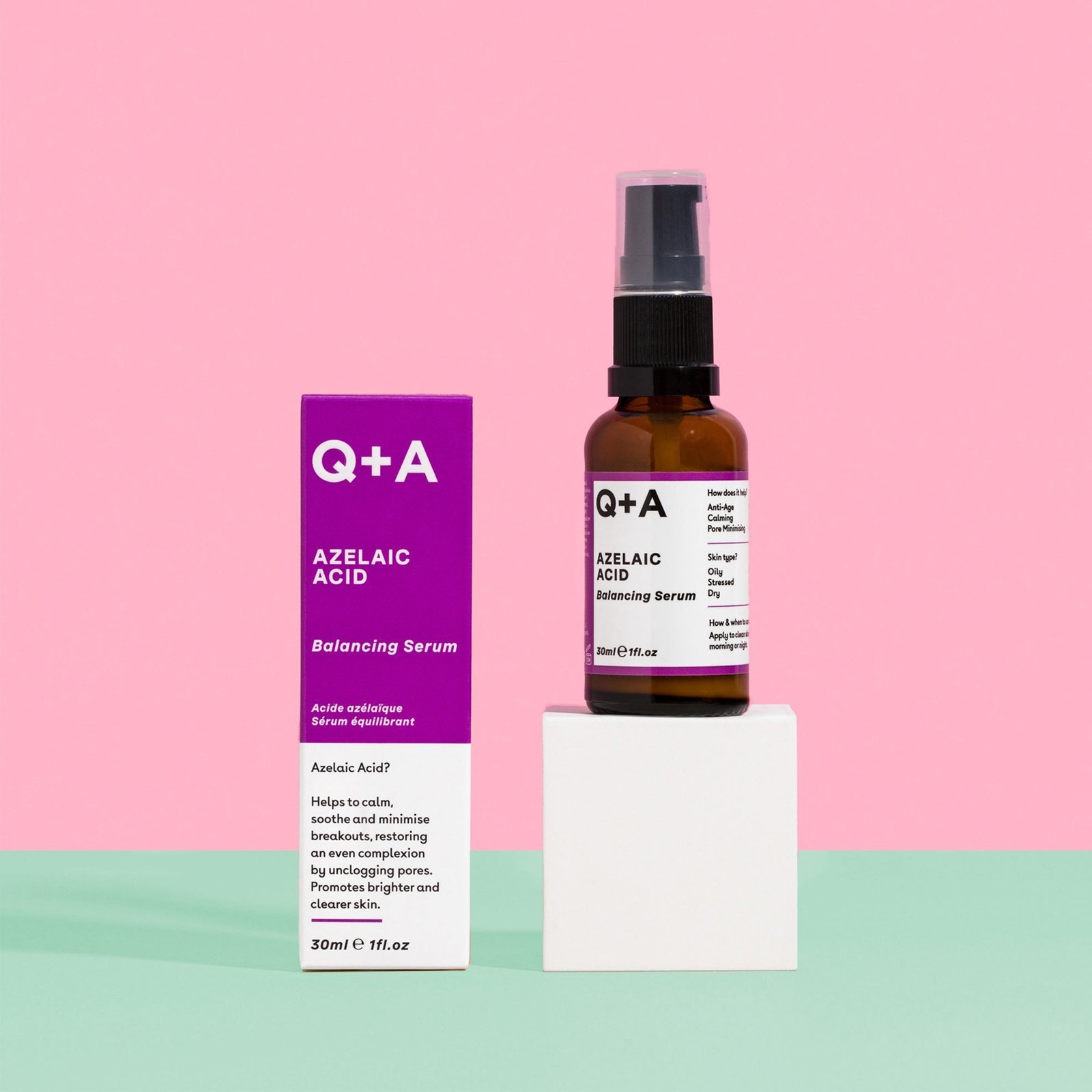 Q_AE-commerceSkincare-Azelaic-Acid_4100x.jpg Q+A Azelaic Acid Facial Serum 30ml – Image 1